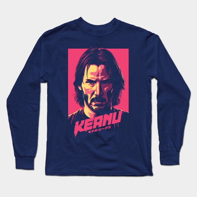 Keanu Long Sleeve T-Shirt by NeonOverdrive